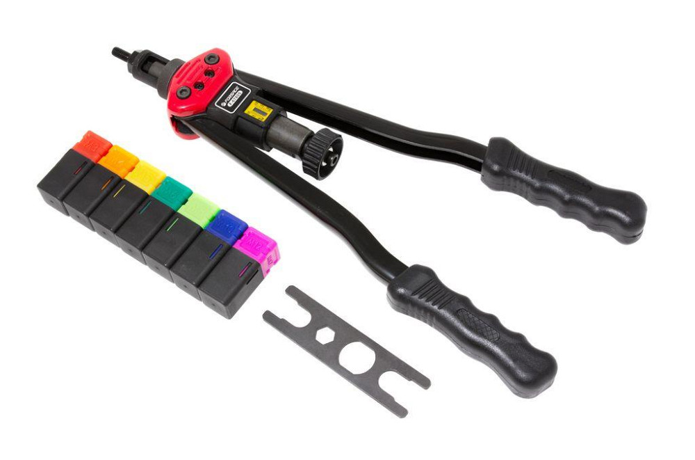 Заклепочник двуручный резьбовой усиленный со шкалой затяжки от 0-10мм(L - 380мм, резьбовые адаптеры - М3, М4, М5, М6, М8, М10, Одесса - изображение 1