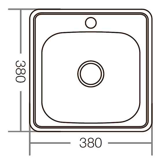 Мойка для кухни малая Zerix Z3838-06-160MD (micro decor) врезная (ZM5574) Черновцы