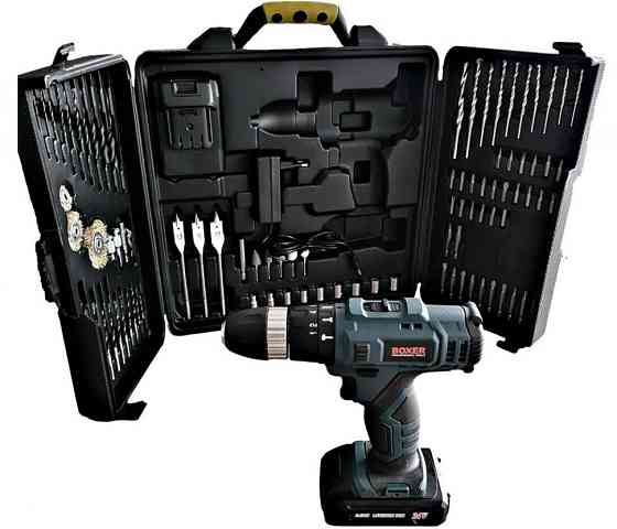 SR-040 Набор Аккумуляторных Шуруповертов 24V с 2 АКБ, Быстрой Зарядкой и 94 Аксессуарами в Кофре (18+1 режим) Одесса