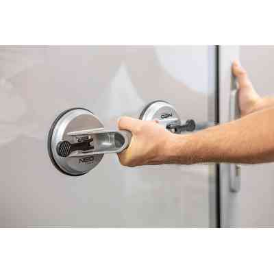 Присоска Neo Tools двойная, алюминиевая, 120 мм, 100кг (56-802) Винница