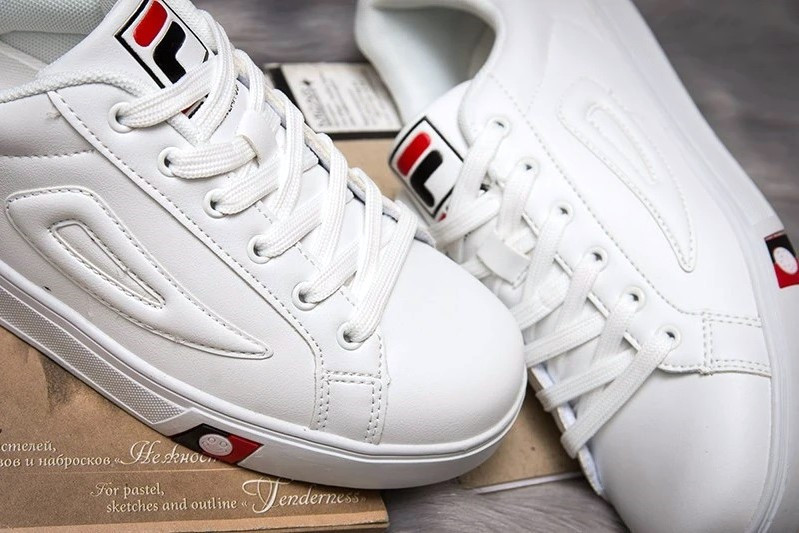 Женские Кроссовки FILA Белые Кеды Фила Кожаные (размеры: 36,37,38,39,40,41,42,43) Видео Обзор Днепр - изображение 6