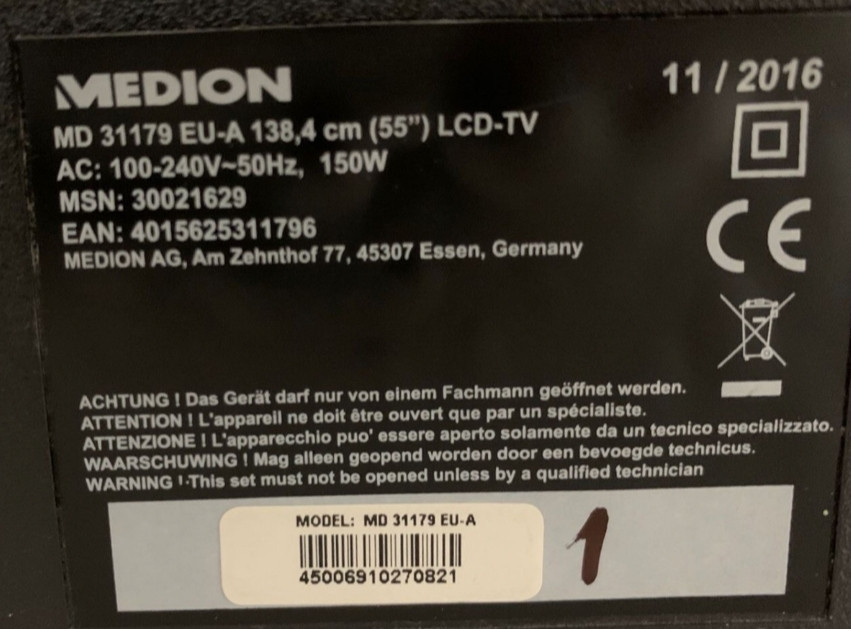 Телевизор Medion 55