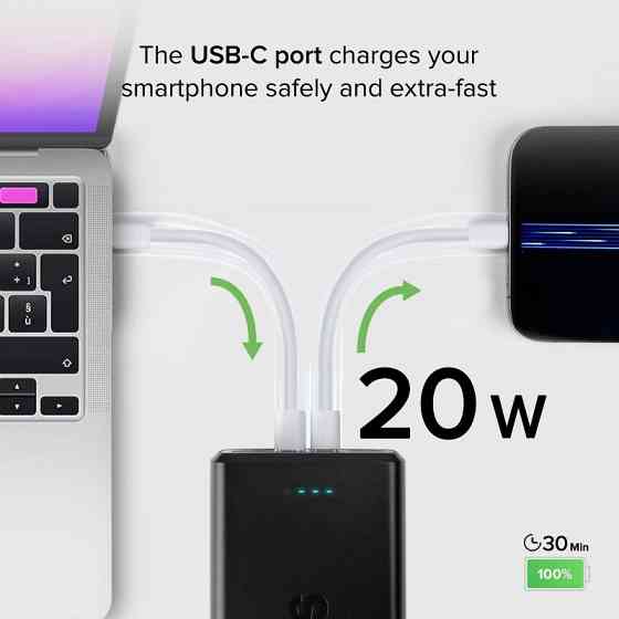 Універсальна мобільна батарея SBS 30000 mAh 20 W Black (TTBB30000PD20K) ( 26023 ) Харків