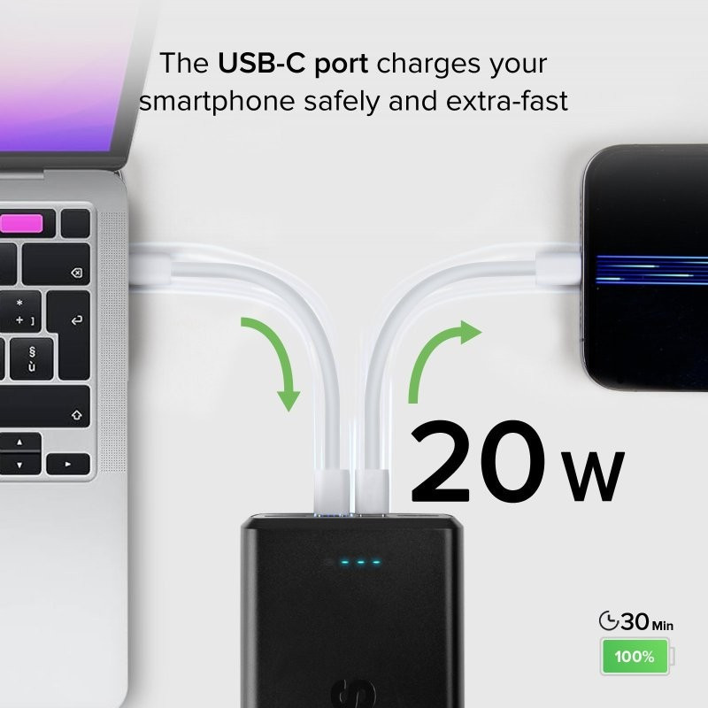 Універсальна мобільна батарея SBS 30000 mAh 20 W Black (TTBB30000PD20K) ( 26023 ) Харків - фото 5