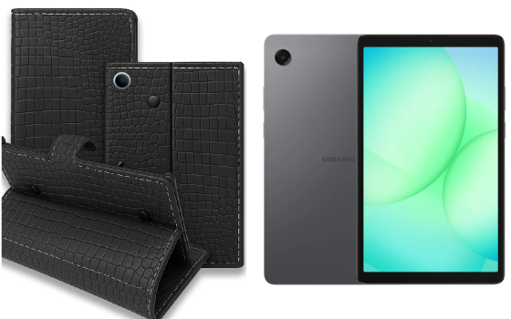Книжка-трансформер для планшета Samsung Galaxy Tab A9, Galaxy Tab A9+, колір Black Krokodil Black Київ