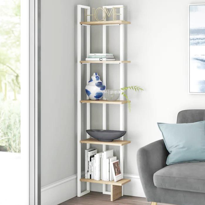 Стелаж кутовий "Лінтон" зефір-бланже Миколаїв - фото 1