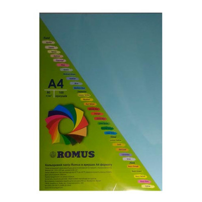Папір Romus A4 80 г/м2 100sh Sky-blue (R51147) Вінниця - фото 1