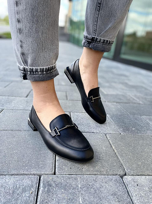 Auris Туфлі жіночі AURIS 2102 чорні (весна-осінь, шкіра натуральна) (4763) Коломия - фото 6