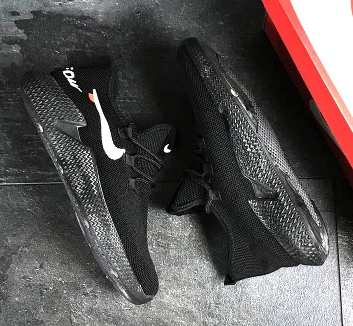 Кроссовки N!ke Черные Женские Тканевые Найки (размеры: 40,41) Днепр - изображение 3