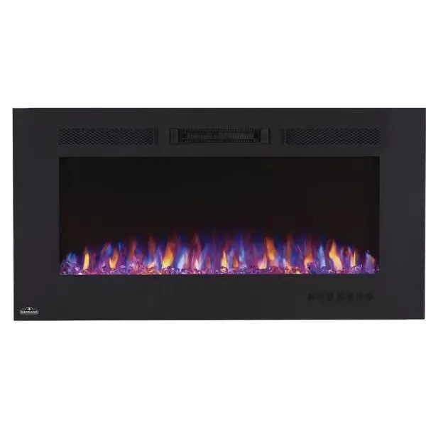 Камін електричний горизонтальний Allure Phantom 42 з металевою сіткою, чорний мат (NEFL42FH-MT-EU) Код: 010734 Ровно - изображение 5