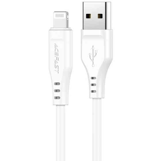 Кабель USB 2.0 AM-Lighting, 1,2 м, 2,4A, TPE C3-02 White Acefast Вінниця