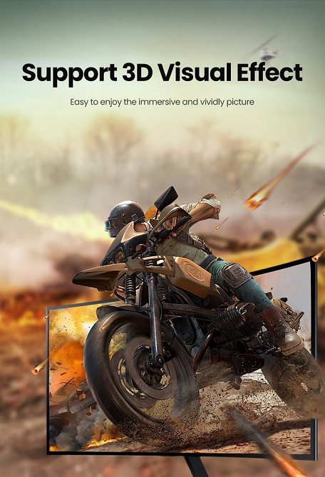 Кабель UGREEN DP Male to Male 8K, 1.5м, черный Киев - изображение 9