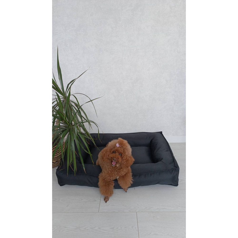 Водонепроницаемый лежак лежанка спальное место для животных со съемным чехлом чёрный XL (105см) Киев - изображение 3