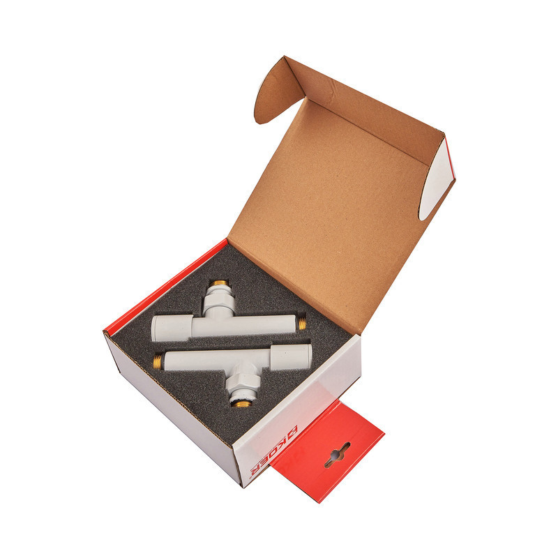Комплект кранів для рушникосушки кутовий Koer KR.SET.534 WHITE - M1/2''xM1/2'' подовжений (KR5843)   ( 29665 ) Харків - фото 3