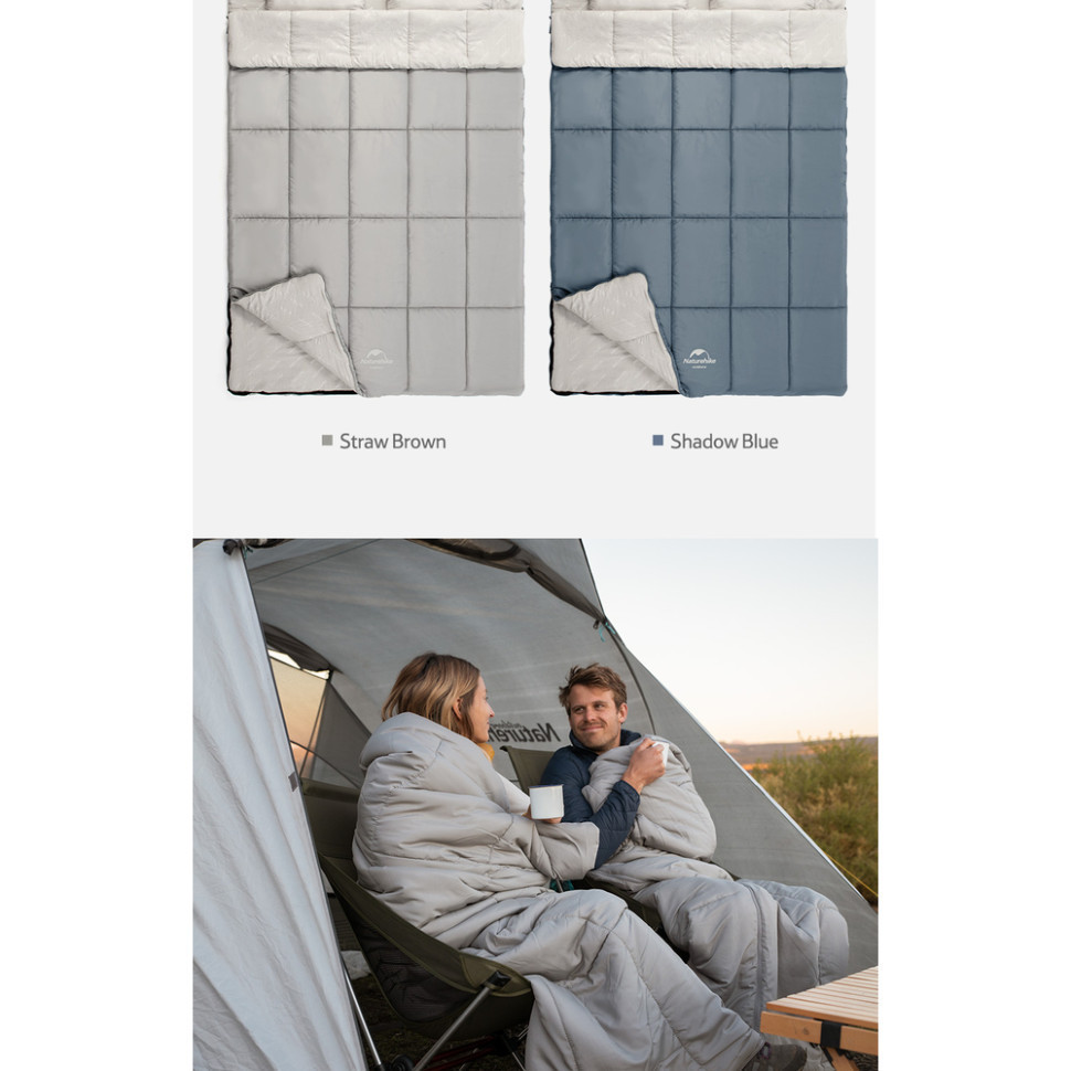 Спальный мешок двухместный Naturehike NH21MSD05 (Голубой) Винница - изображение 3