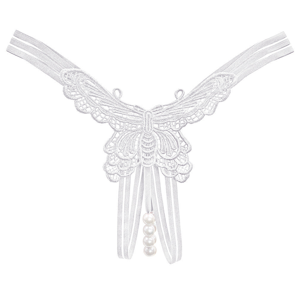 Труси з намистинами та метеликом one size білий Київ - фото 2