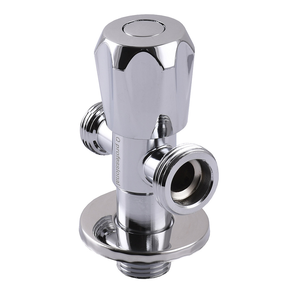 Кран вентильний кутовий Professional 1/2″X1/2″X3/4″ NV-QP555 Луцк - изображение 2