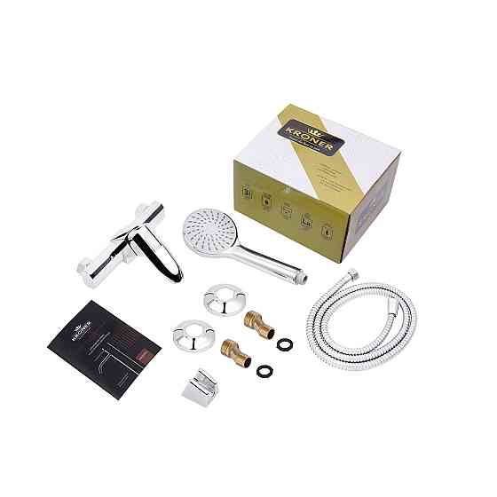 Змішувач для душу Kroner KRM Kante - C050 з душовим гарнітуром Київ