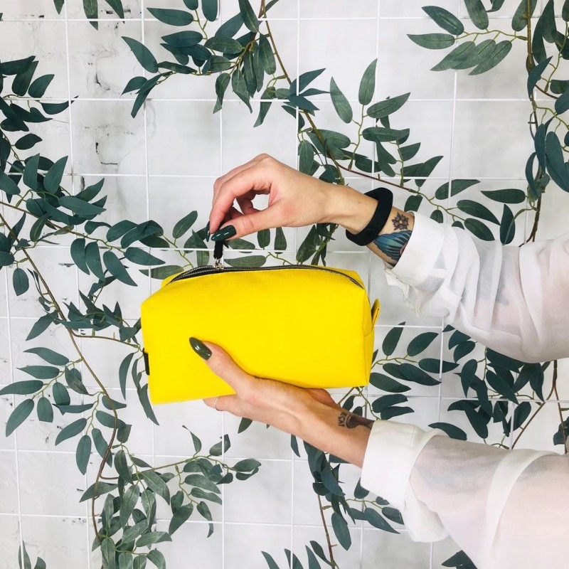 Набір косметичок 2 шт K020-yellow (жовтий) Суми - фото 3