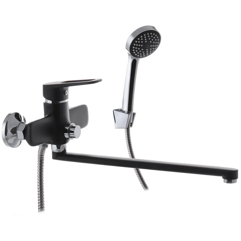 Чорний змішувач для ванни Mixxus Nevada 006 Euro (MI5917) Харків - фото 1