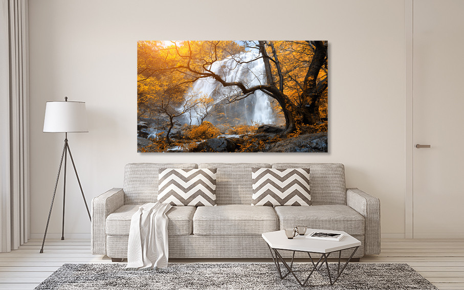 Картина холст в гостиную / спальню   Водопад   MLP_150 70x140 см Киев - изображение 2