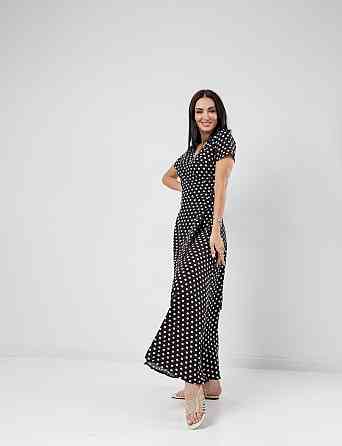 Летнее платье в пол Кайли 42, Черный Киев