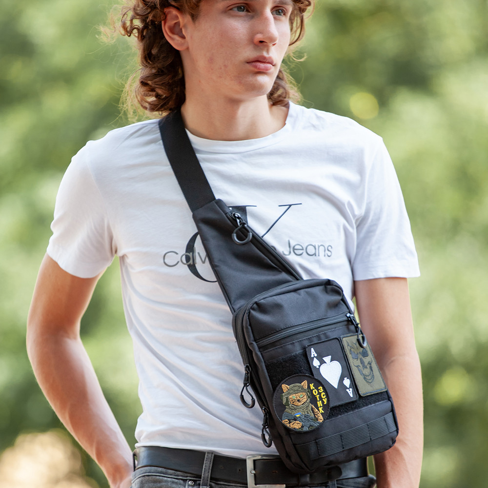 Мужская сумка барсетка для мужчины, Современный мессенджер, Сумка для скрытого ношения пистолета ZU-14 Киев - изображение 7