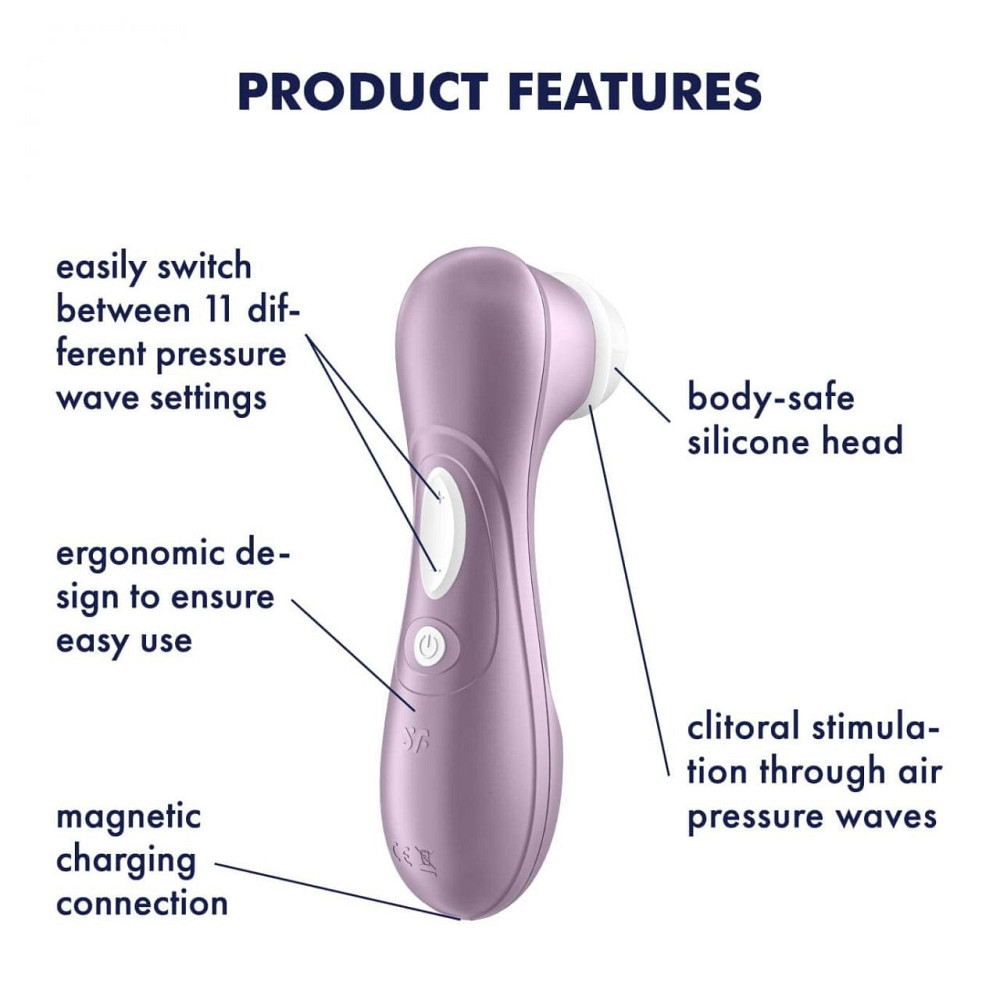Вакуумный стимулятор клитора Satisfyer Pro 2, сиреневый Sex Aura Киев - изображение 8