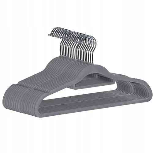 Вешалка велуровые для одежды набор из 20 шт Ruhhy (22535) Grey Нововолынск