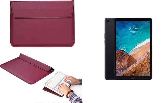 Чохол-конверт VitoCase для Xiaomi Mi Pad 4, Mi Pad 4 Plus, з функцією підставки для планшета Бордовий Київ