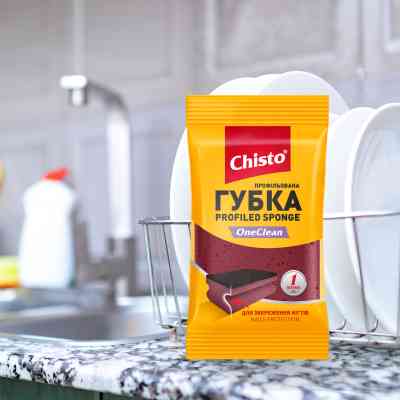 Губки кухонные Chisto OneClean Профилированная 1 шт. (4823098415428) Винница