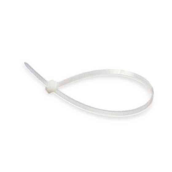 Хомут 250 x 3,6 белый, d 3-65мм, 18кг пластиковый Мукачево