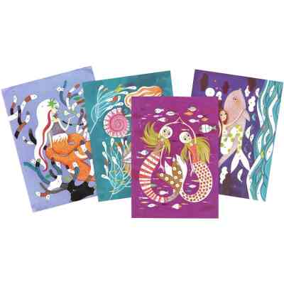 Набір для творчості Djeco Сяючі русалки художній комплект малювання блискітками (DJ09507) Вінниця