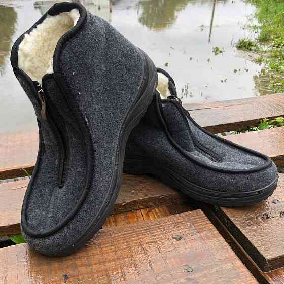 Чоловіче взуття для полювання та риболовлі 45р, Практичне взуття для чоловіків, Хутряні бурки RW-89 Львів