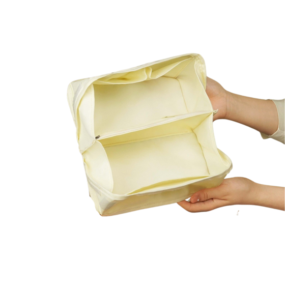 Косметичка силіконова, дорожня Fungoofun для аксесуарів у ванну і душ, водонепроникна на блискавці, жовта Кам'янець-Подільський