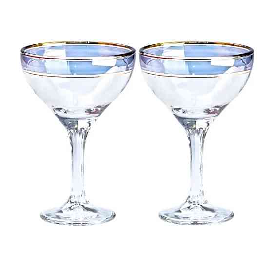 TS Kitchen Набір келихів для коктейлів 2 штуки по 290 мл, сині Коломия