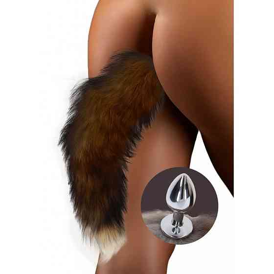 Анальный хвост с металлической пробкой Foxtail Buttplug TABOOM Sex Aura Киев