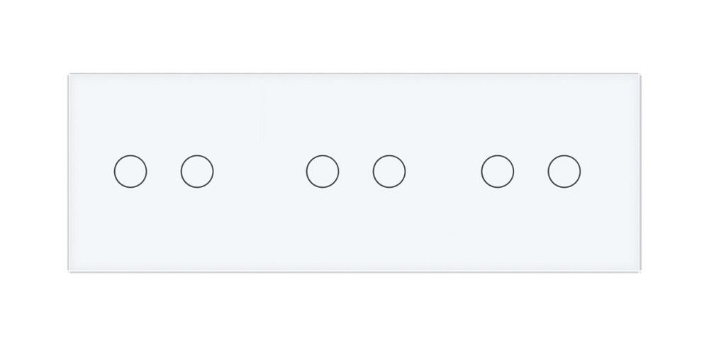 Розумний сенсорний прохідний/перехресний вимикач 6 сенсорів (2-2-2) Livolo білий скло (VL-C706SZ-11) Коломия - фото 9