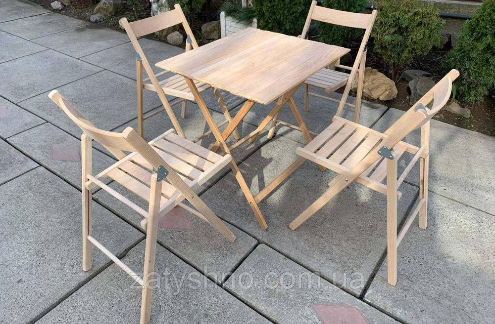 Набор складной мебели из бука Киев - изображение 7