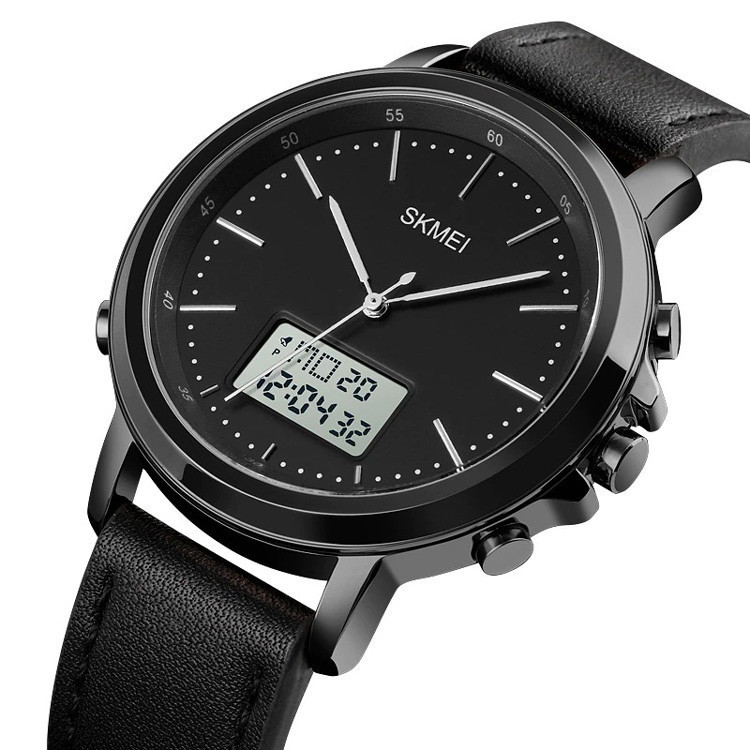 Мужские спортивные наручные часы Skmei 1652 (Черные с белым) Винница - изображение 3