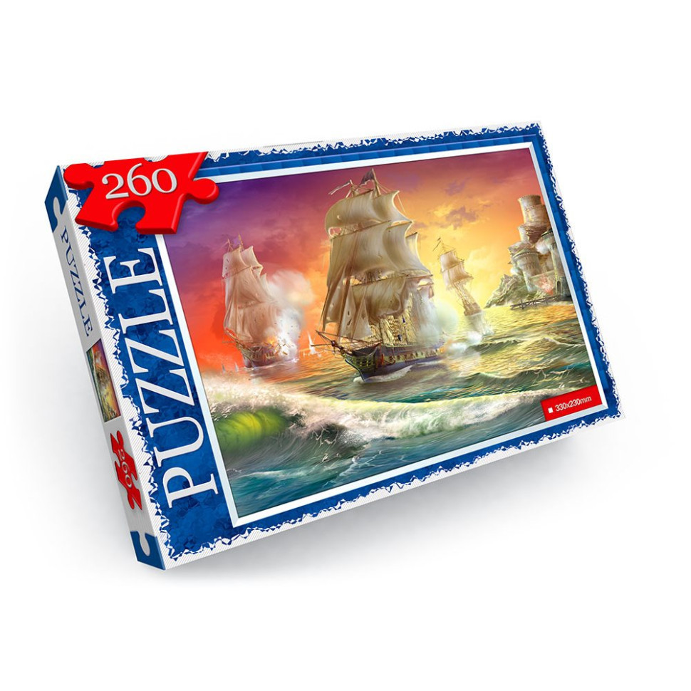 Пазли дитячі "Морські баталії" C260-12-04, 260 елементів Вінниця - фото 1