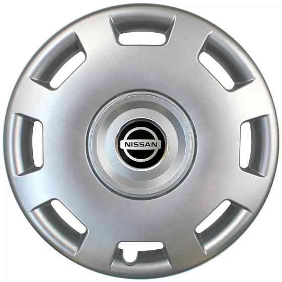 Автомобильные модельные колпаки R15 Nissan 302 4шт, SJS, серебряные Киев