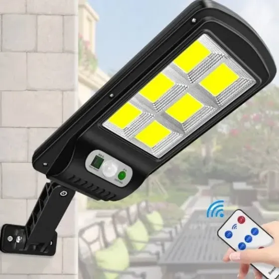 Вуличний ліхтар на стовп solar street light BL BK120-6COB з датчиком руху, 3 режими роботи Київ