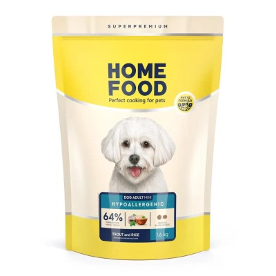 Сухий корм для собак Home Food ADULT MINI Hypoallergenic з фореллю та рисом 1.6 кг (4820235020309) Вінниця - фото 1