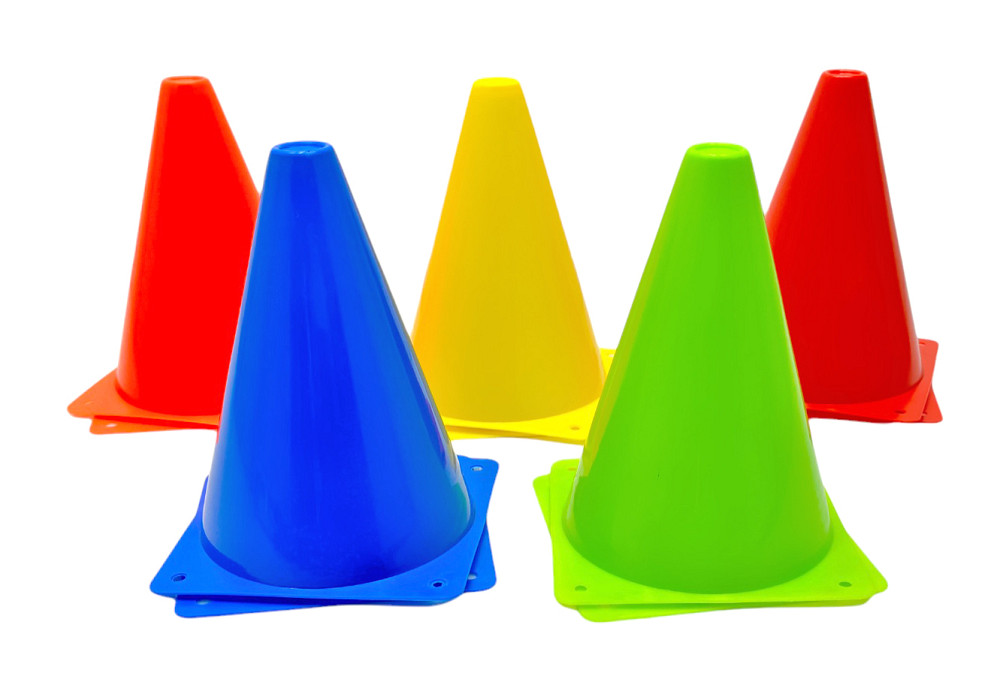 Конуси спортивні EasyFit 17 см (набір з 10 штук) різнокольорові Коломия - фото 3