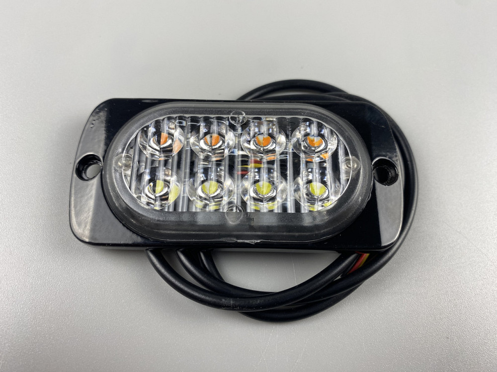 Стробоскоп автомобільний, Аварійні проблискові вогні універсальні LED 12В/24В (8 Led діодів) Мукачево - фото 10