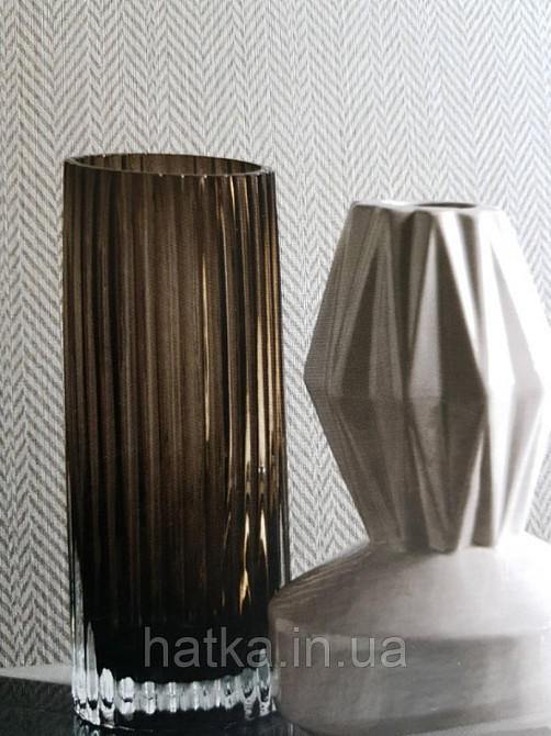 Текстильні шпалери на флізеліновій основі Cador Rasch Textil 086071 графітовий оливковий Київ - фото 1