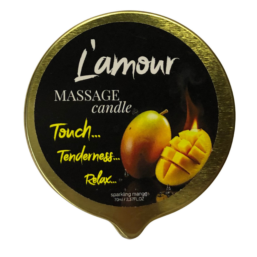 Массажная свеча L'amour Sparkling Mango золотая, 70 мл Sex Aura Киев - изображение 1