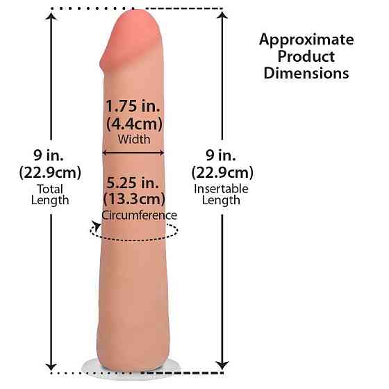Фалоімітатор Doc Johnson The Realistic Cock ULTRASKYN - 9 Inch Vanilla Sex Aura Київ