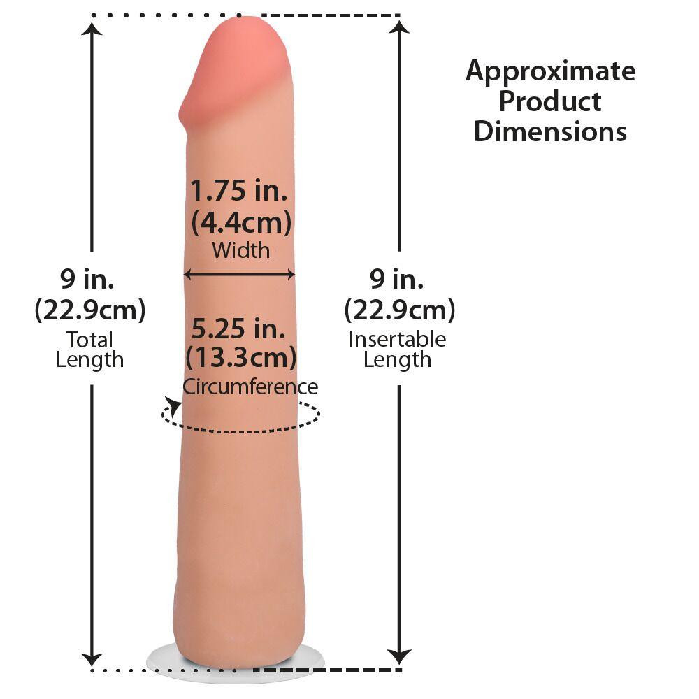 Фалоімітатор Doc Johnson The Realistic Cock ULTRASKYN - 9 Inch Vanilla Sex Aura Київ - фото 5